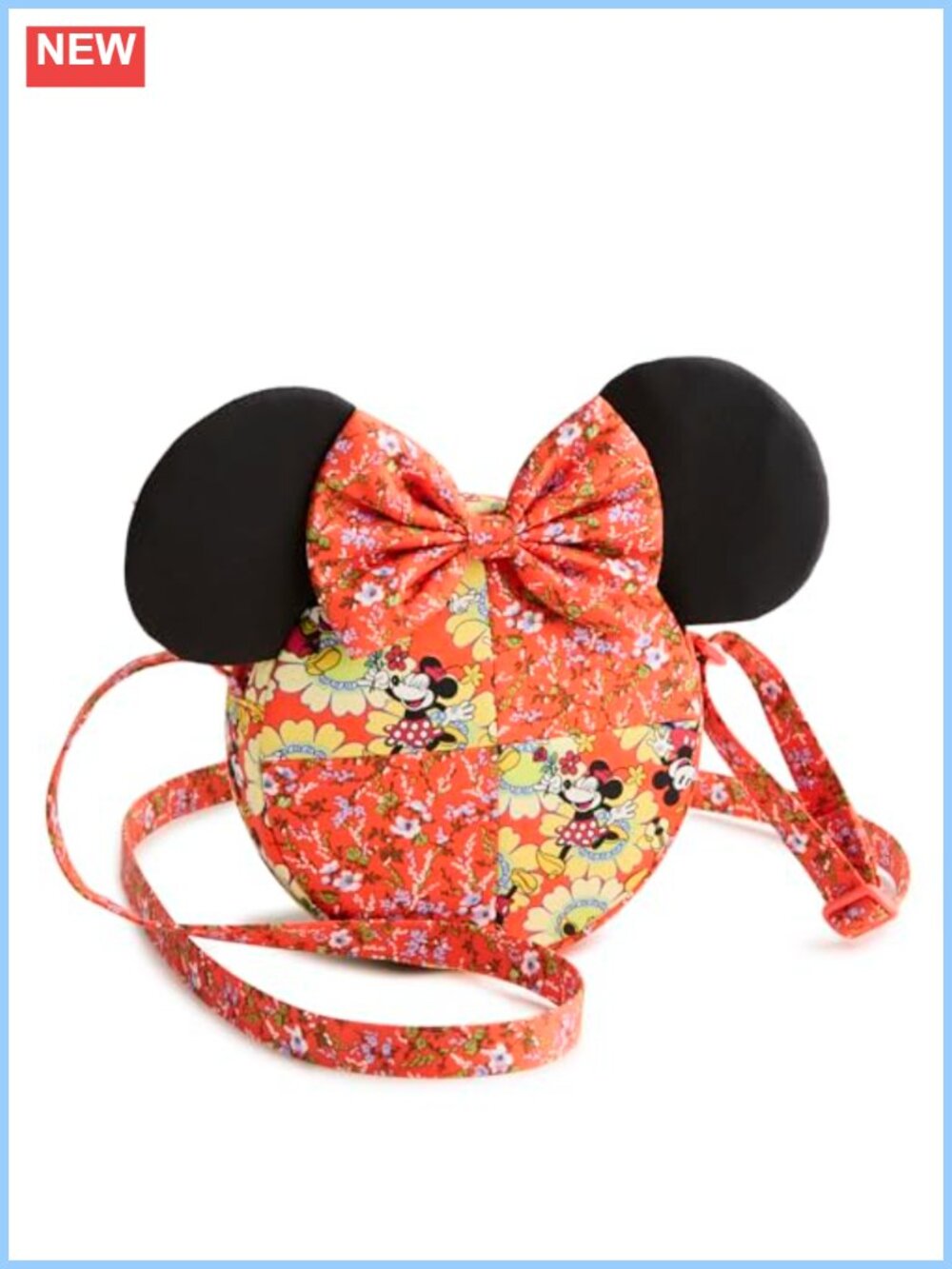 Vera Bradley Quilted Cotton Minnie Mouse Crossbody Disney Petal Springs